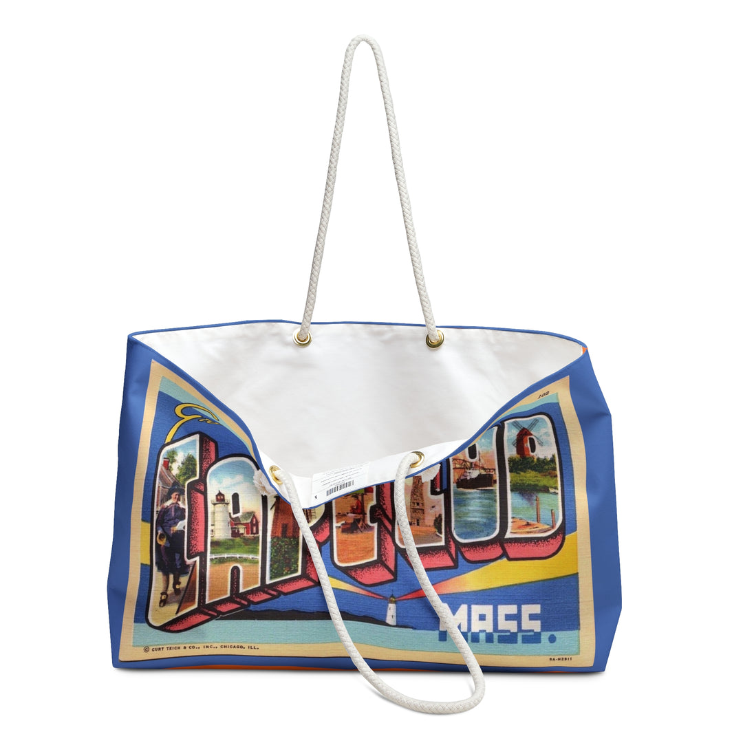 Vintage Postcard Weekender Bag