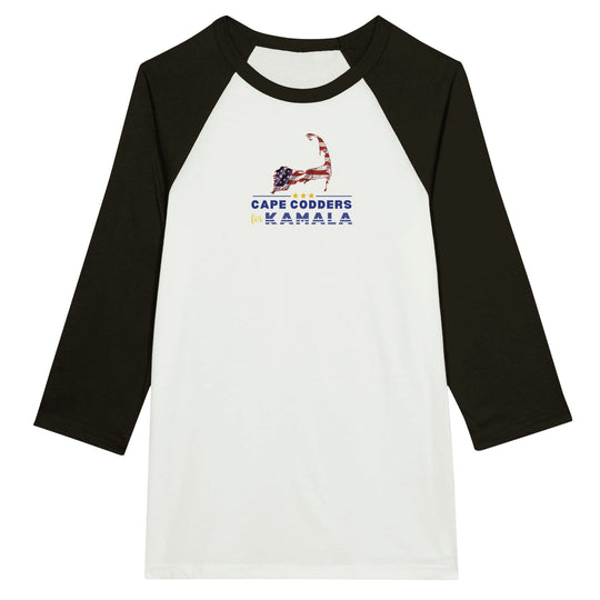 Cape Codders for Kamala - Unisex 3/4 sleeve Raglan T-shirt