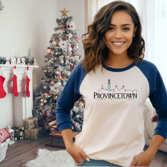 Provincetown Holiday | Unisex 3/4 sleeve Raglan T-shirt