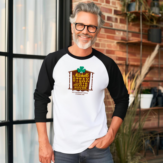 Mitchell's Steak House | Unisex 3/4 Sleeve Raglan T-shirt