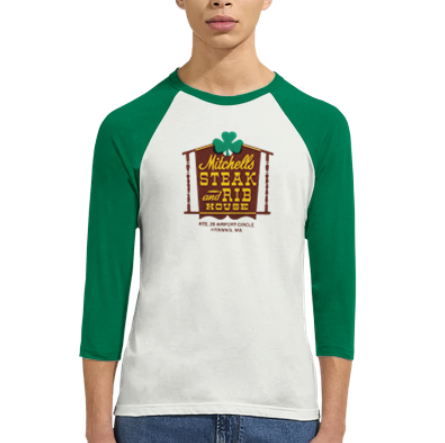 Mitchell's Steak House | Unisex 3/4 Sleeve Raglan T-shirt