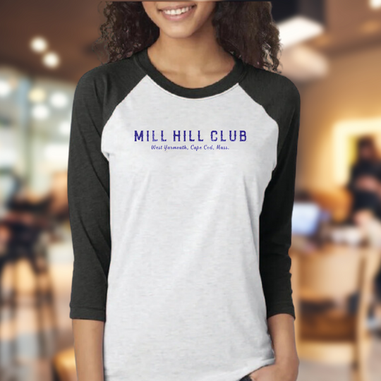 Mill Hill Club | Unisex 3/4 Sleeve Raglan T-shirt