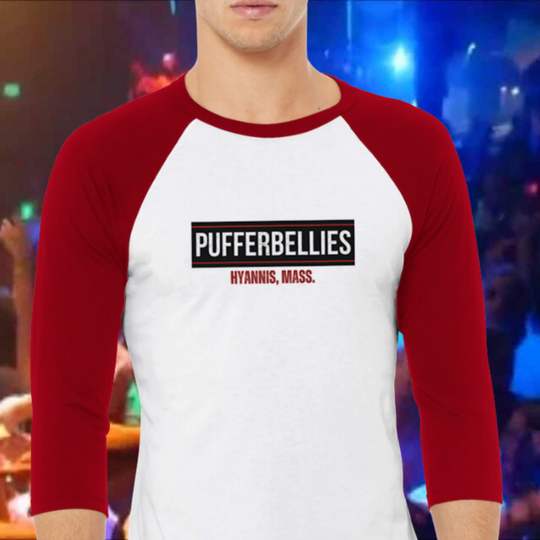 Pufferbellies | Unisex 3/4 sleeve Raglan T-shirt