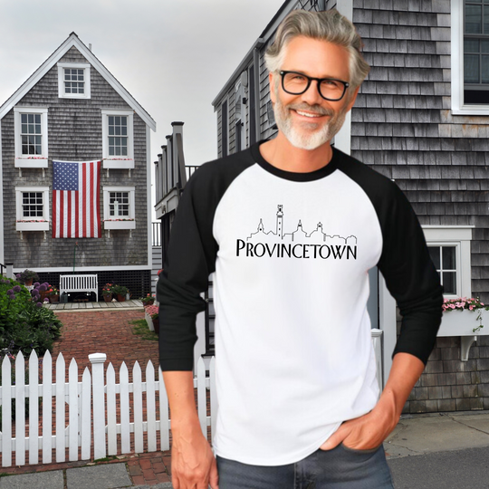 Provincetown | Unisex 3/4 Sleeve Raglan T-shirt