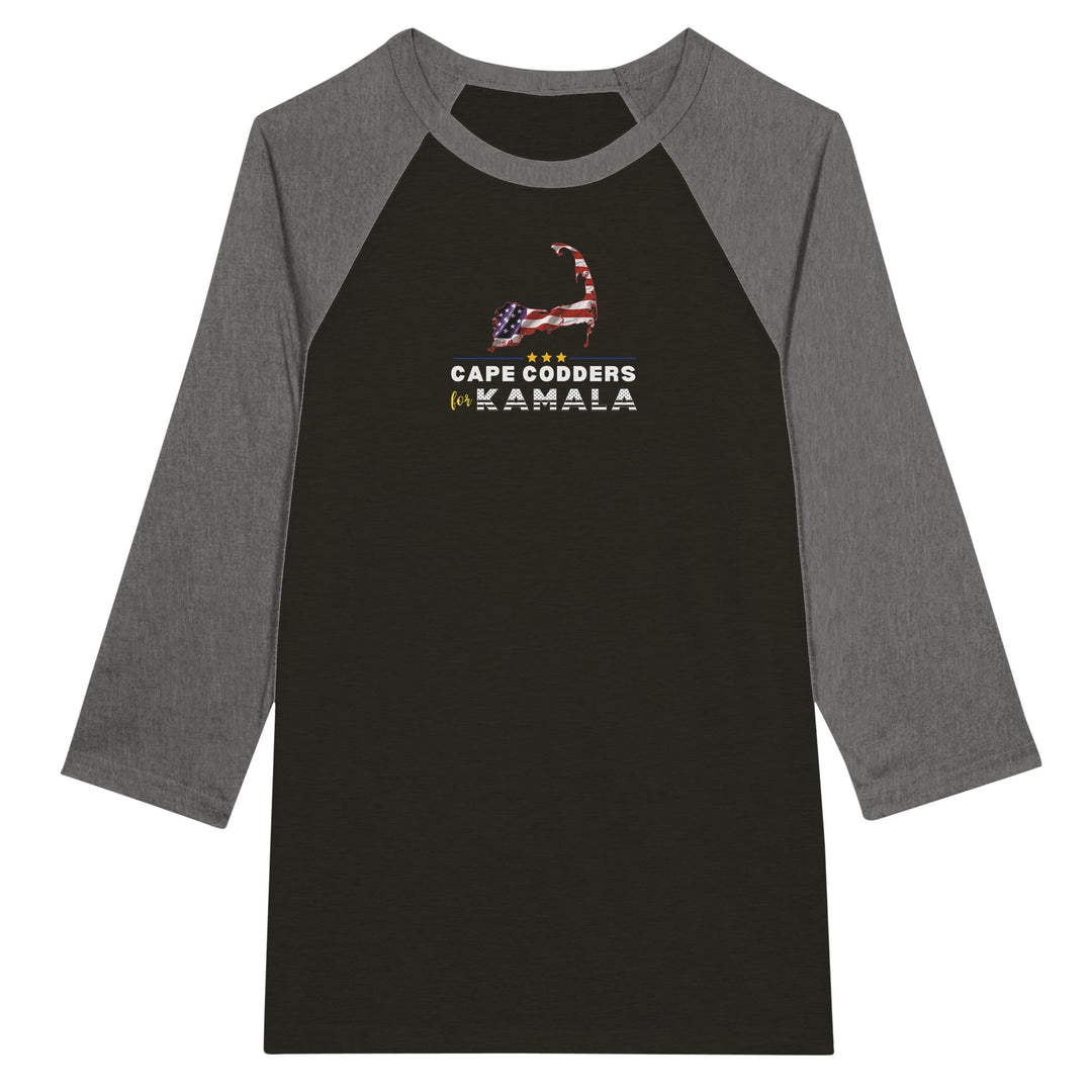 Cape Codders for Kamala - Unisex 3/4 sleeve Raglan T-shirt