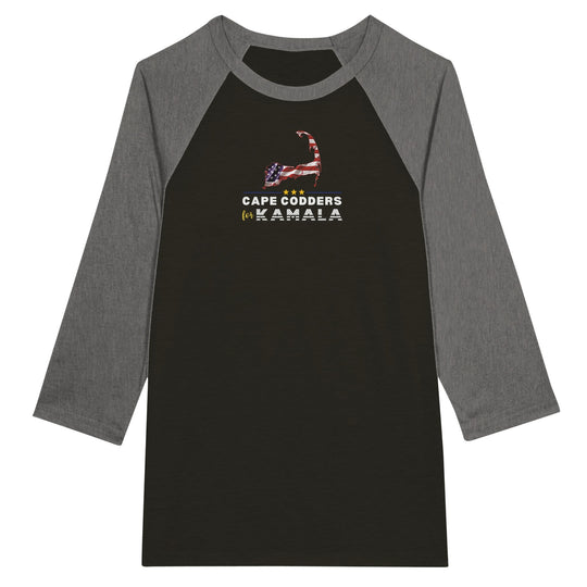 Cape Codders for Kamala - Unisex 3/4 sleeve Raglan T-shirt