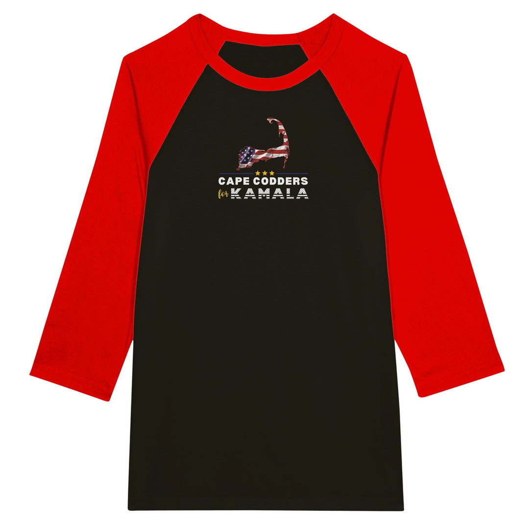 Cape Codders for Kamala - Unisex 3/4 sleeve Raglan T-shirt