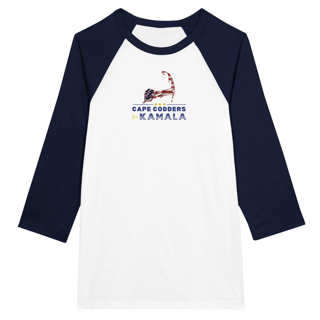 Cape Codders for Kamala - Unisex 3/4 sleeve Raglan T-shirt